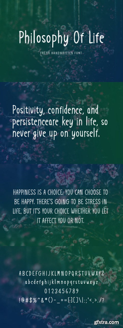 Philosophy of Life Font