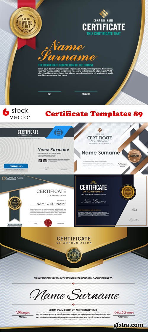 Vectors - Certificate Templates 89