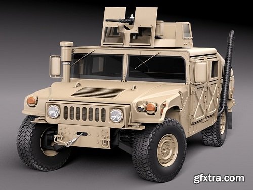 Cgtrader - HMMWV Humvee Hummer Military Vechicle 3D model