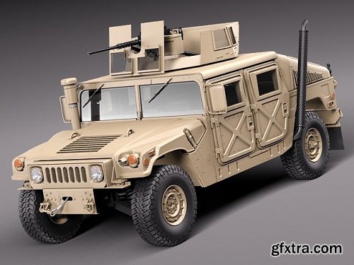 Cgtrader - HMMWV Humvee Hummer Military Vechicle 3D model
