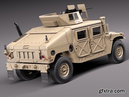 Cgtrader - HMMWV Humvee Hummer Military Vechicle 3D model
