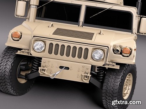 Cgtrader - HMMWV Humvee Hummer Military Vechicle 3D model
