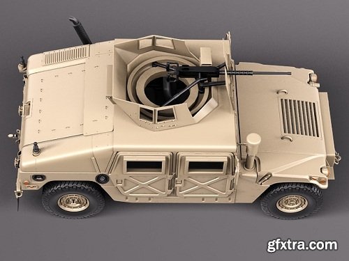 Cgtrader - HMMWV Humvee Hummer Military Vechicle 3D model