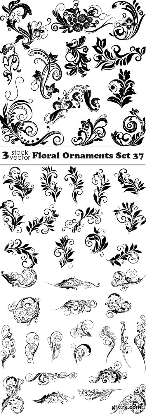 Vectors - Floral Ornaments Set 37