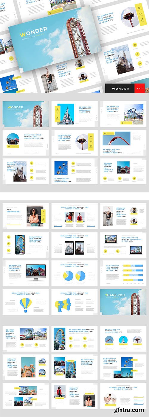 Wonder - Theme Park Powerpoint, Keynote, Google Slides Templates