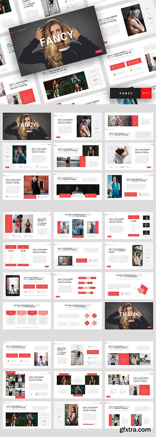 Fancy - Fashion Powerpoint, Keynote, Google Slides Templates