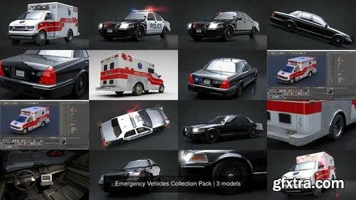 Cgtrader - Emergency Vehicles Collection Pack