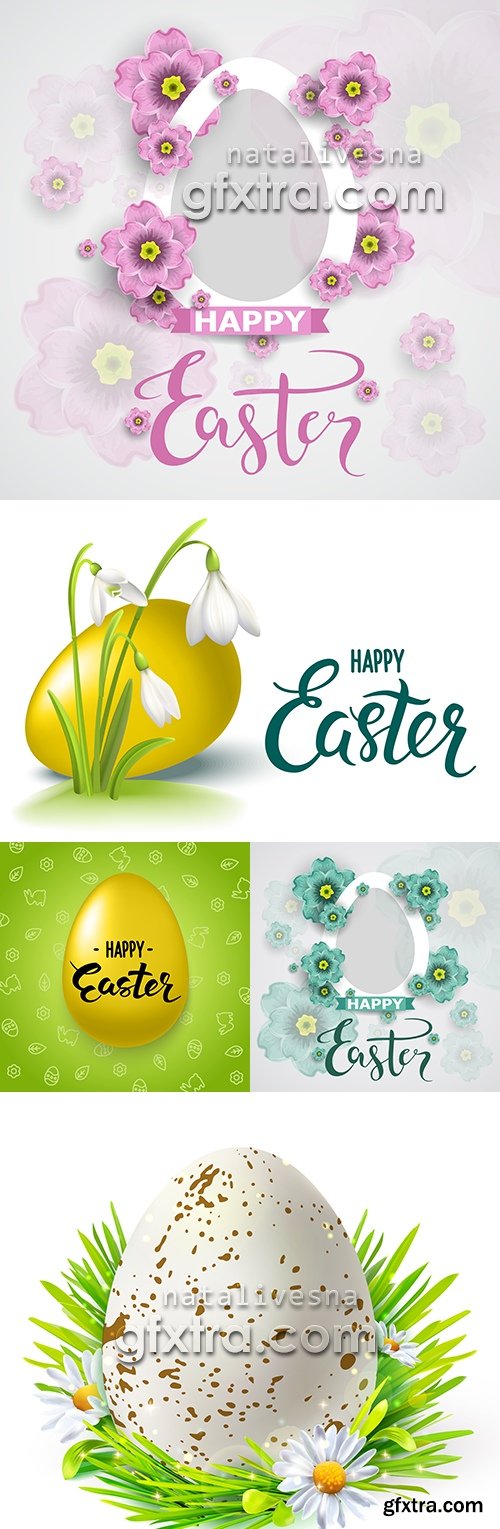 Happy Easter decorative illustration design elements 11