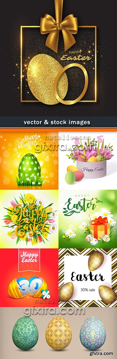 Happy Easter decorative illustration design elements 13