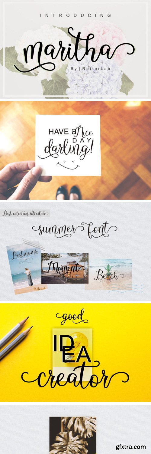 Maritha Script Font