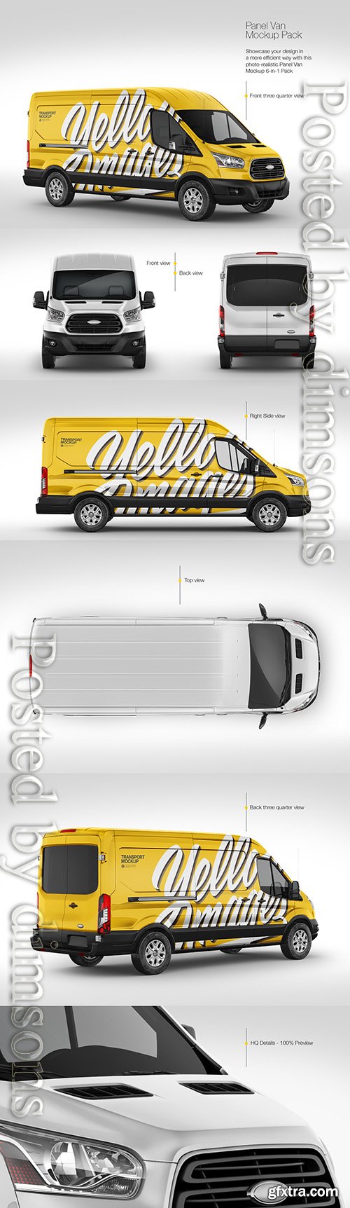 Panel Van Mockup Pack