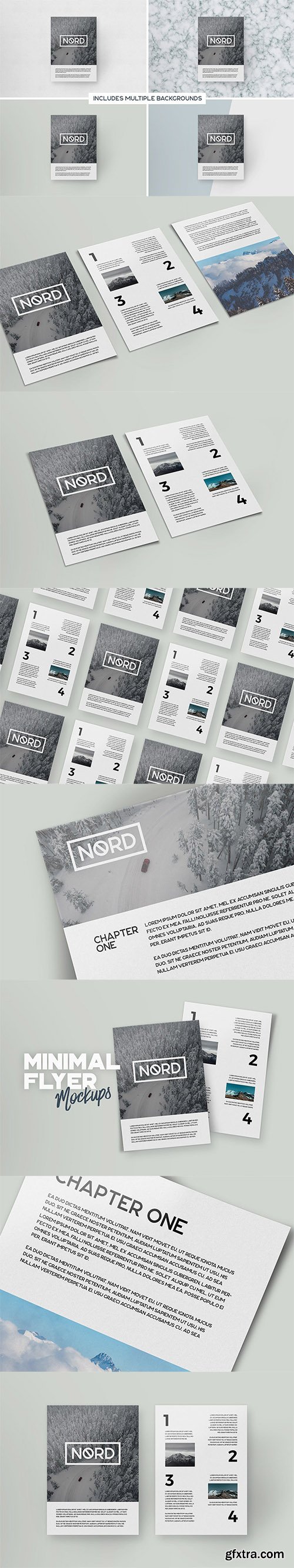 Minimal Flyer Mockups Minimal Flyer Mockups