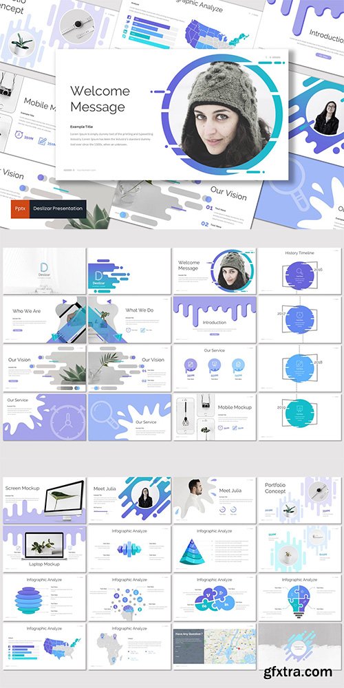 Deslizar - Powerpoint, Keynote, Google Slides Templates