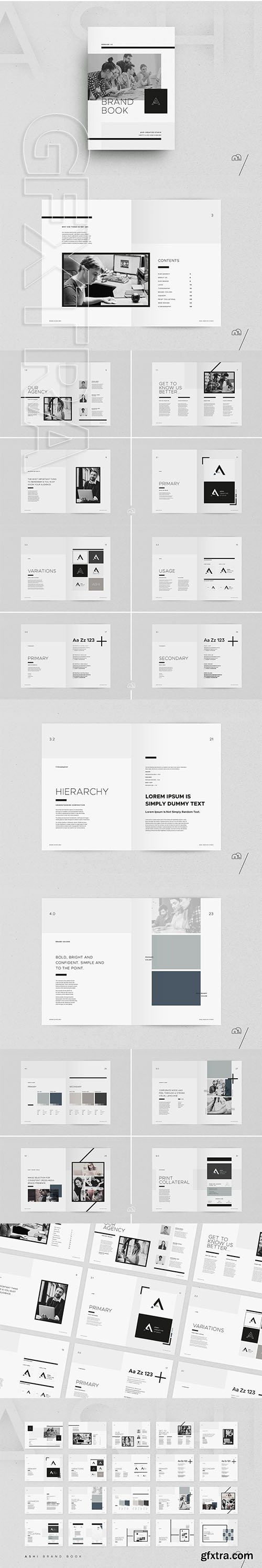 CreativeMarket - Ashi - Brand Book 3713281