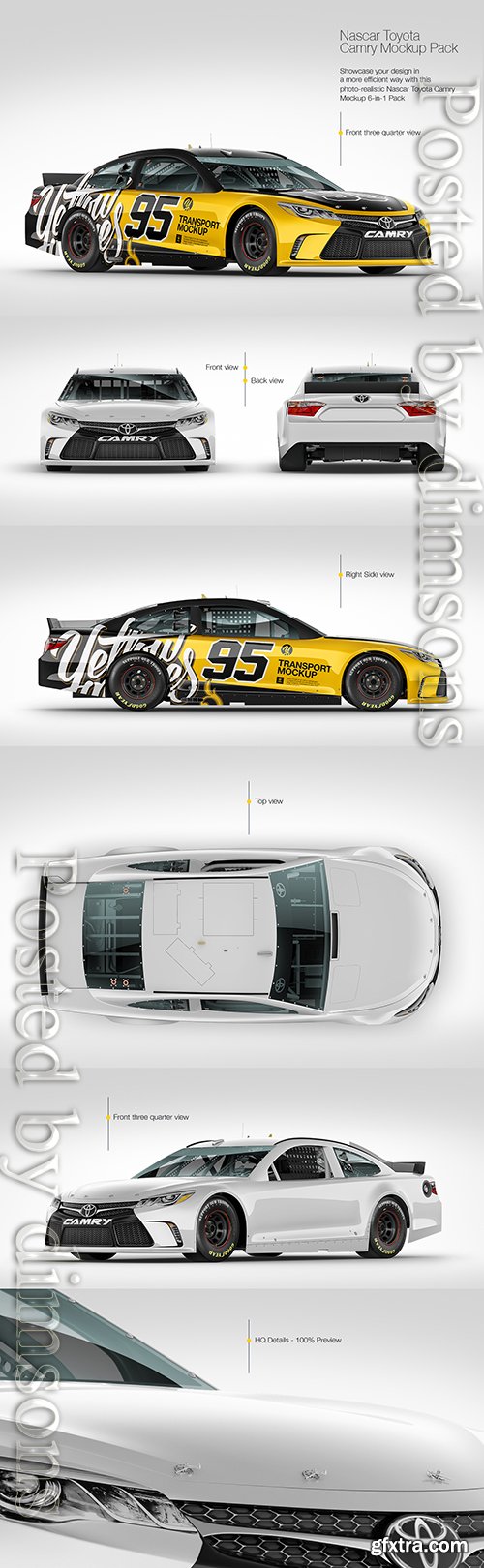Nascar Camry Mockup Pack