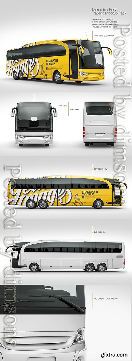 Mercedes-Benz Travego Mockup Pack