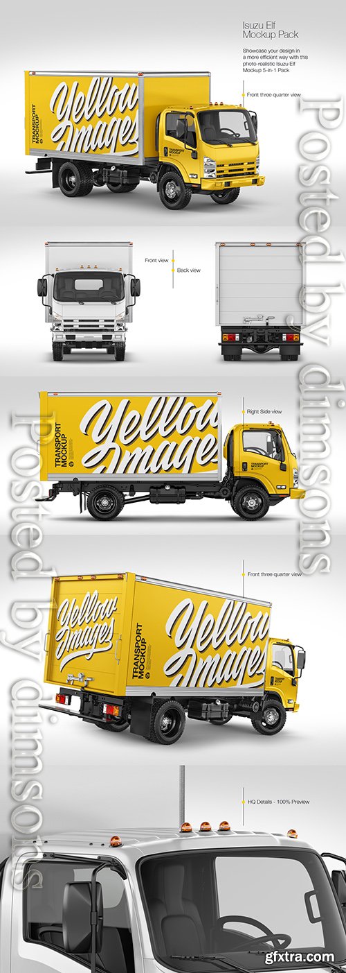 Isuzu Elf Mockup Pack