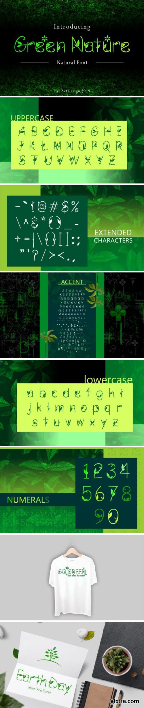 Green Nature Font