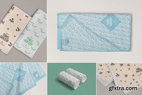 Elegant Full Towel Mockups