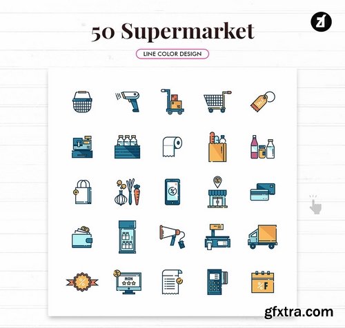 50 Supermarket elements