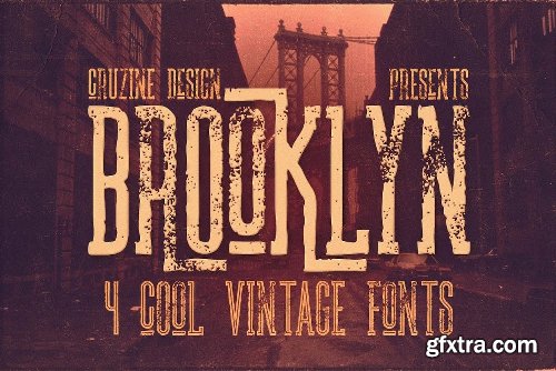 CreativeMarket Vintage Bundle 249 Fonts &amp; 414 Logos 3264710