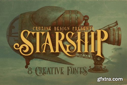 CreativeMarket Vintage Bundle 249 Fonts &amp; 414 Logos 3264710