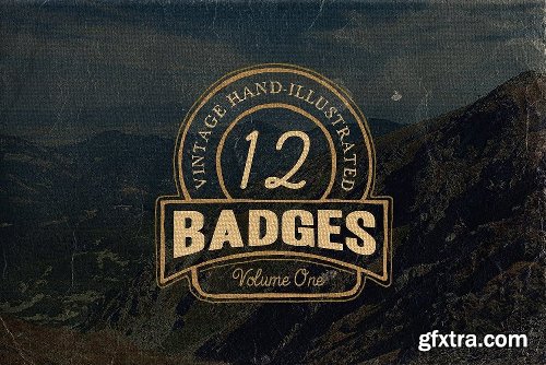 CreativeMarket Vintage Bundle 249 Fonts &amp; 414 Logos 3264710