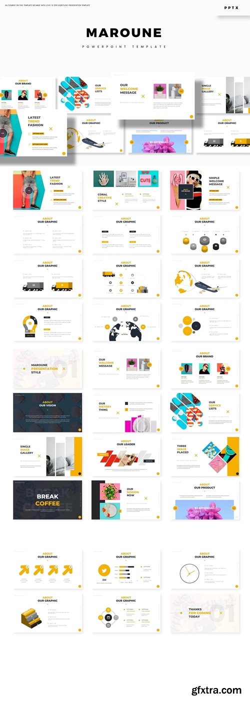 Maroune - Powerpoint, Keynote, Google Slides Templates