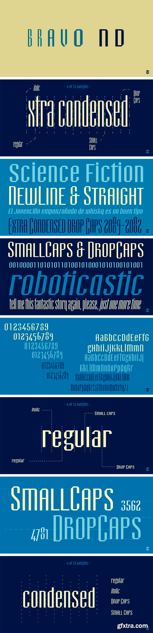 Bravo ND Font Family