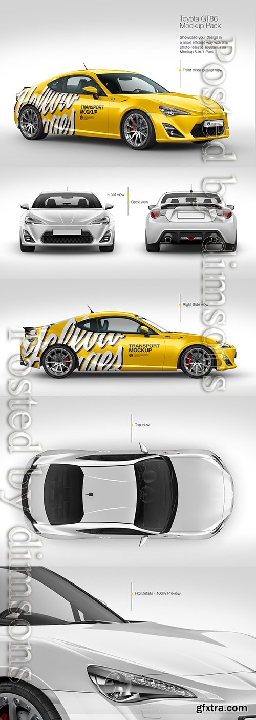 Toyota GT86 Mockup Pack