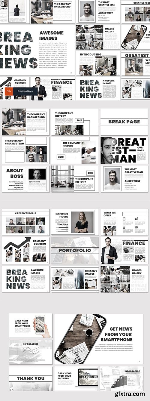 Breaking News - Powerpoint Google Slides and Keynote Templates