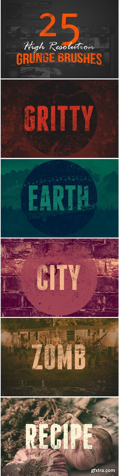 25 High Resolution Grunge Brushes 1231199