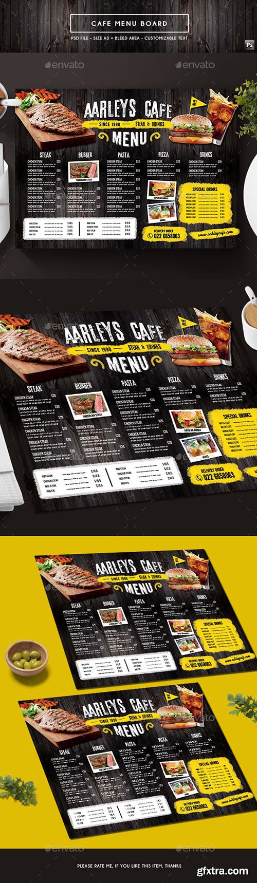 Cafe Menu Board 19518249