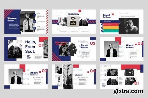 Authoer Modern - Powerpoint Google Slides and Keynote Templates