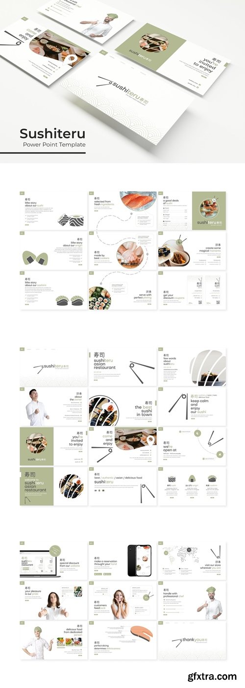 Sushiteru - Powerpoint, Keynote, Google Slides Templates
