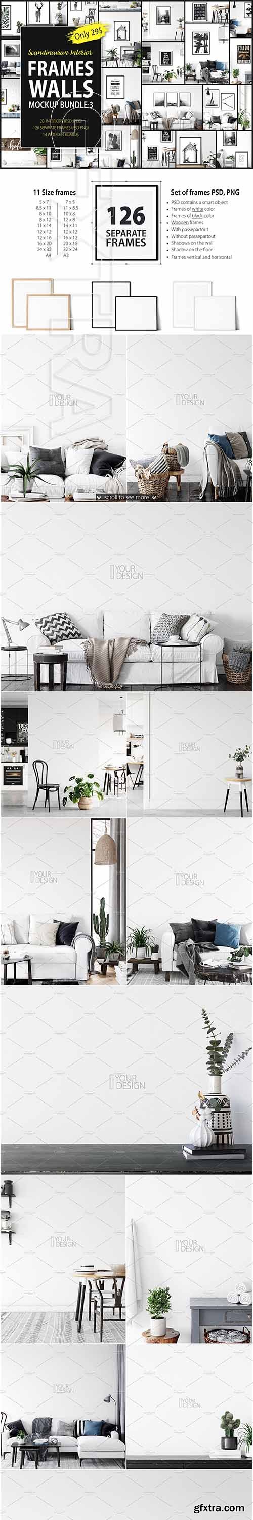 CreativeMarket - Frames & Walls Scandinavian Bundle-3 3723701