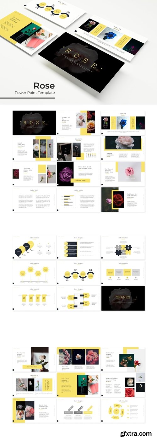 Rose - Powerpoint, Keynote, Google Slides Templates