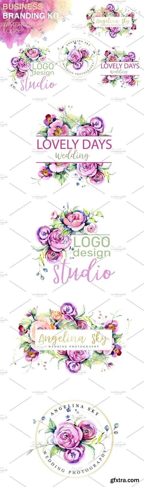 CM - LOGO with roses and wildflowers 3736508