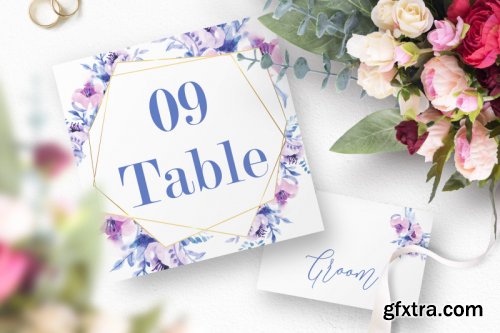 Burgundy Wedding Invitation Set