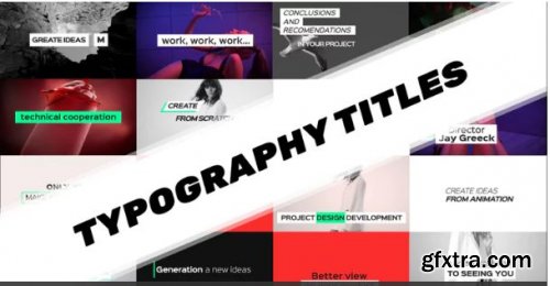 Typography Titles - Premiere Pro Templates 208449