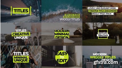 Wiggly Titles Pack V4 - Premiere Pro Templates 207797