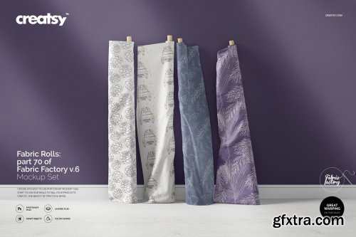 CreativeMarket - Fabric Rolls Mockup 70 FF v 6 3341307