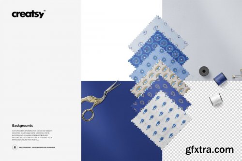 CreativeMarket - Fabric Swatches Mockup 72 FF v 6 3336736