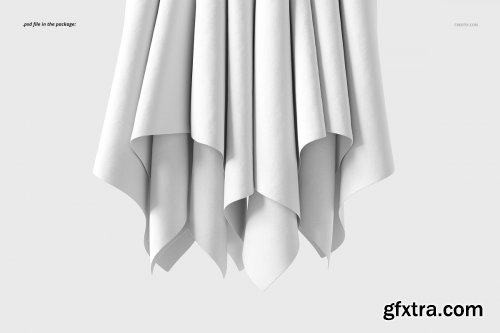 CreativeMarket - Hanging Fabrics Mockup 61 FF v 6 3341524