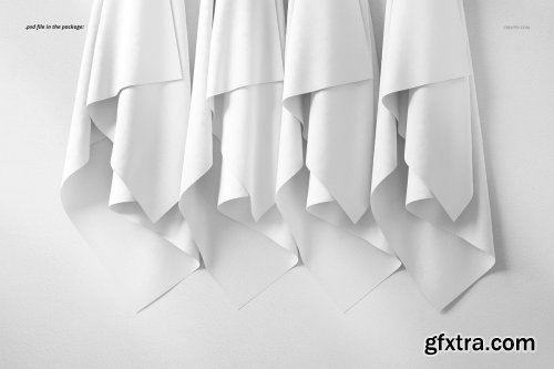 CreativeMarket - Hanging Fabrics Mockup 62 FF v 6 3345576