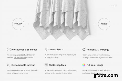CreativeMarket - Hanging Fabrics Mockup 62 FF v 6 3345576