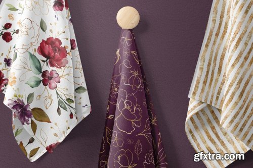 CreativeMarket - Hanging Fabrics Mockup 50 FF v 6 3320120