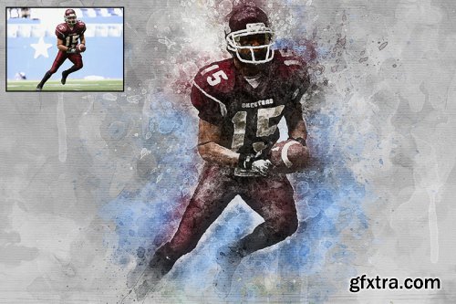 Painted With Thin Watercolor Photoshop Action