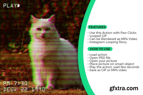 CreativeMarket - Animated VHS Effect Action 3708016