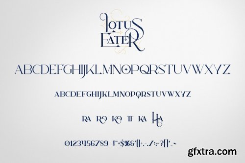 CreativeMarket - Lotus Eater - Vintage Font + Extras 3718098